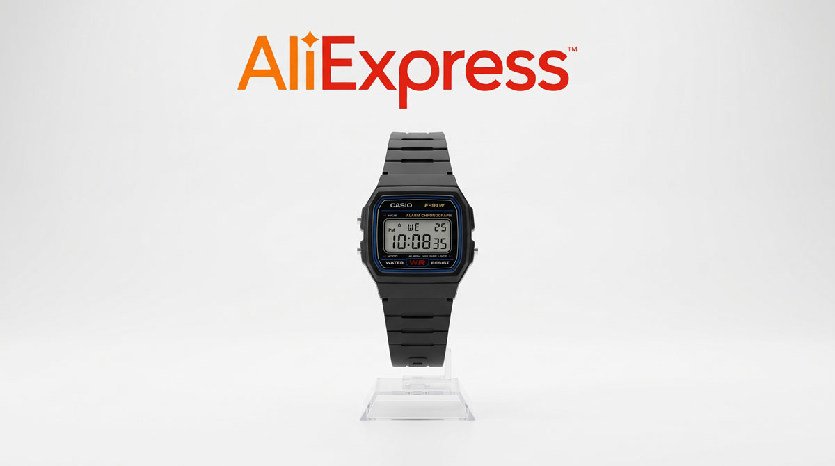 Casio F-91W na AliExpress: průvodce nákupem pro české zákazníky